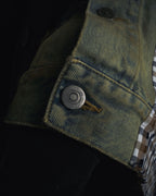 -SPECIAL- "Maison Margiela" 20SS Denim jacket Docking design coat