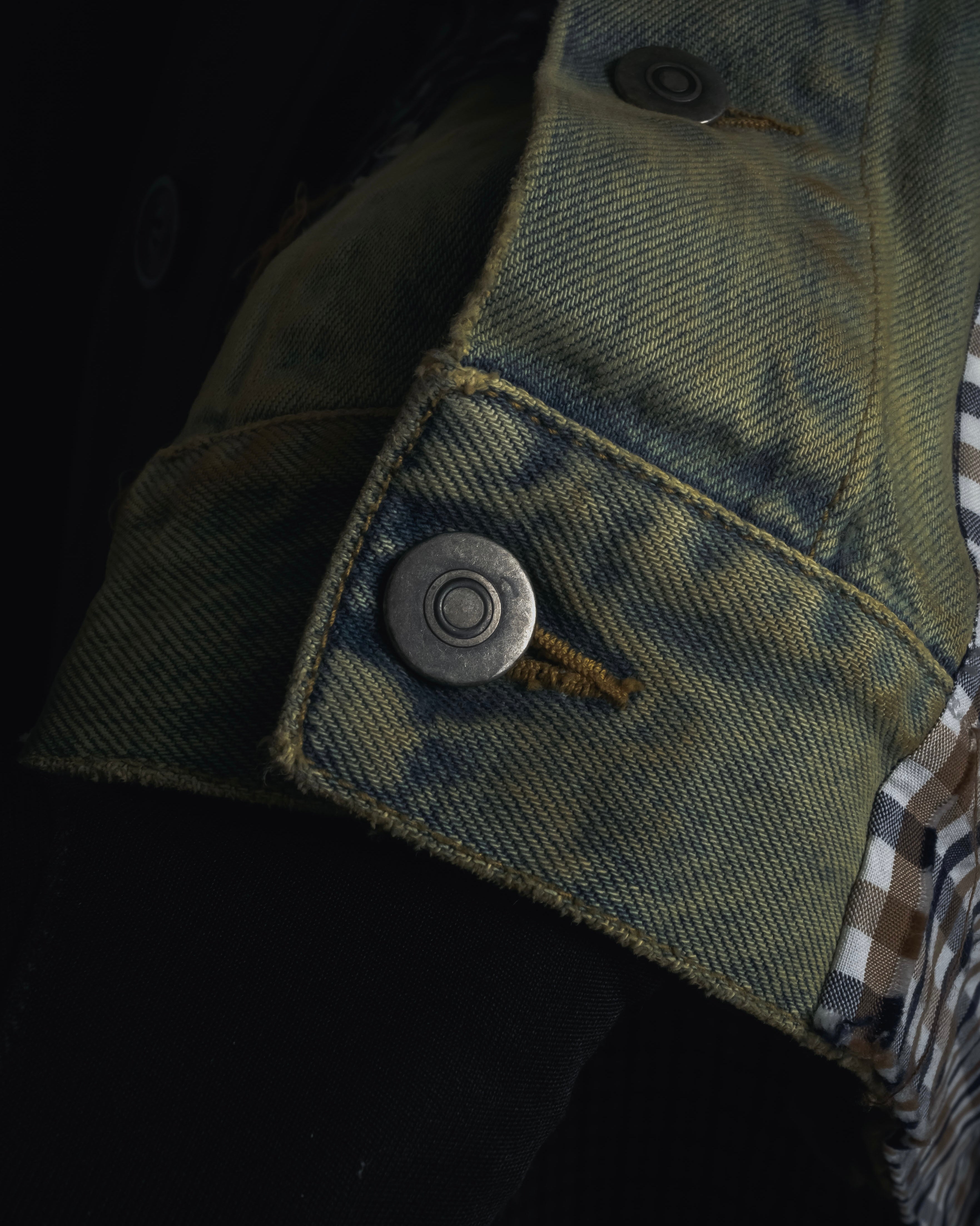 -SPECIAL- "Maison Margiela" 20SS Denim jacket Docking design coat