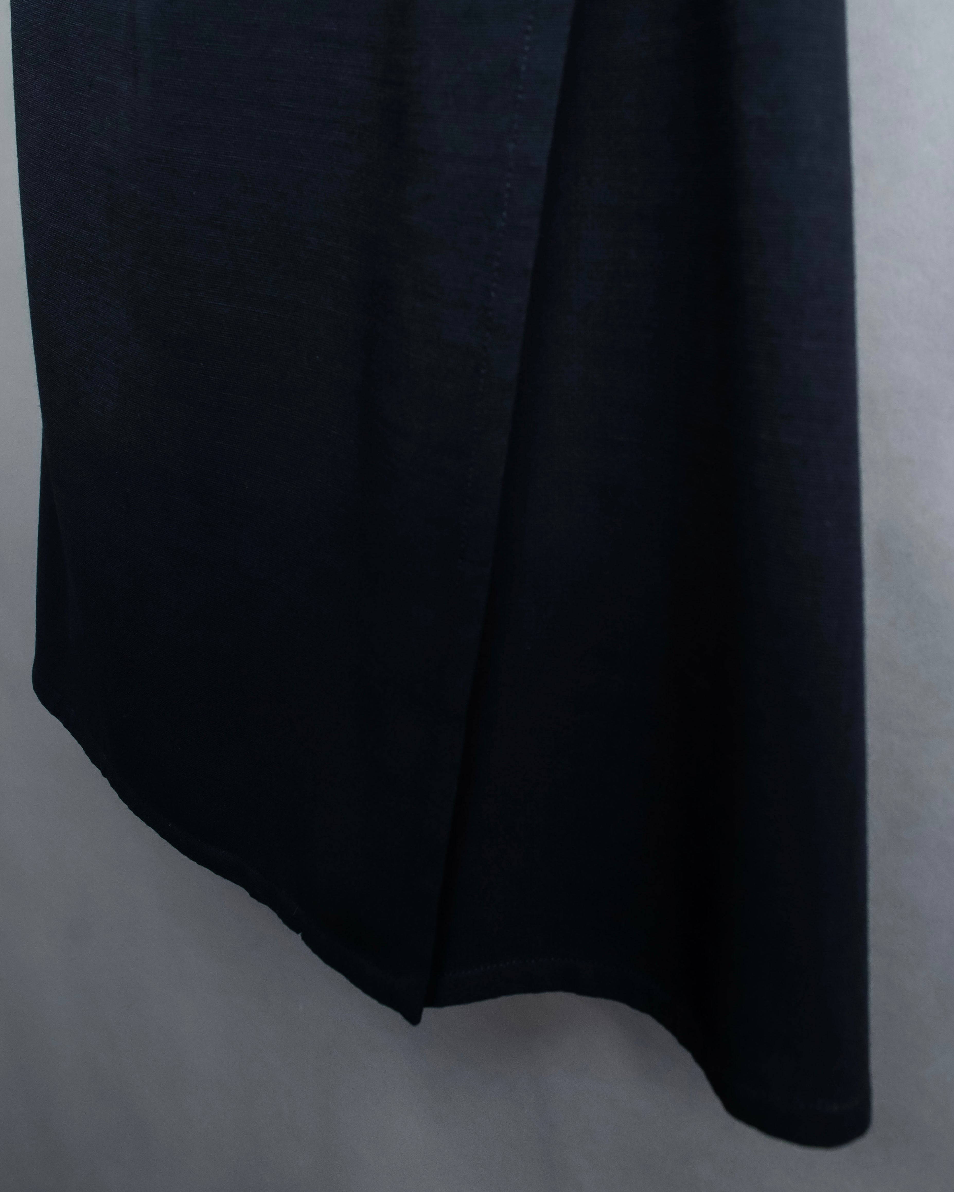 "HERMES" Button detailed flared midi skirt