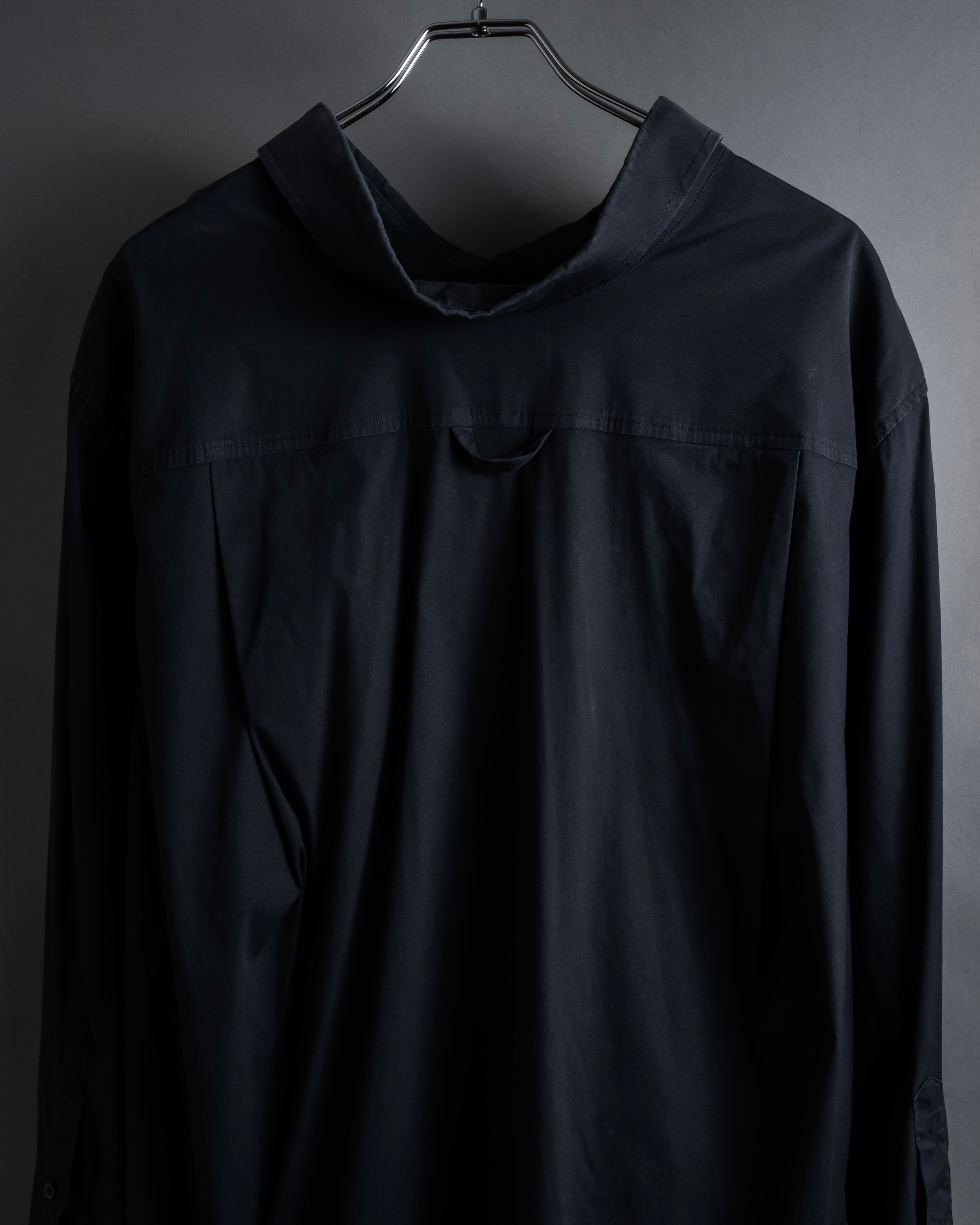 “BALENCIAGA” Button-down collar relaxed shirt