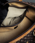 "GUCCI" Vintage horse harness motif pattern mini boston bag