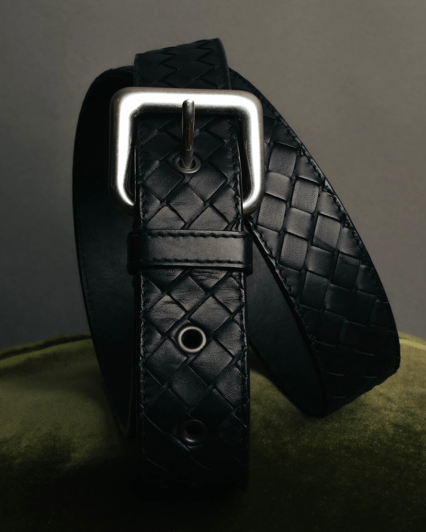 "BOTTEGA VENETA" 00's-10's Intrecciato leather belt