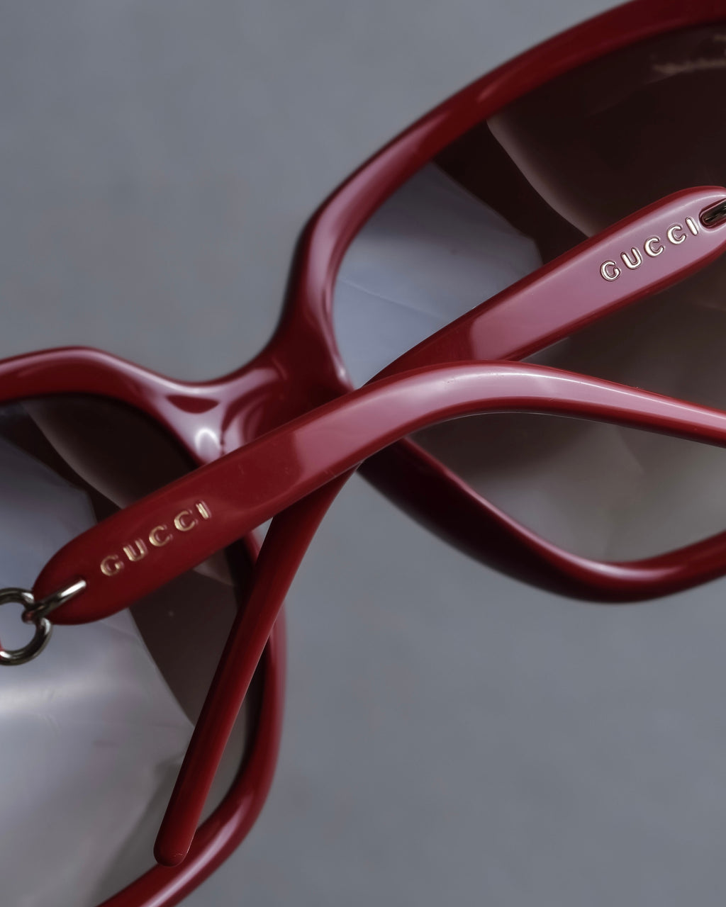 "GUCCI" Gold parts design square frame sunglasses