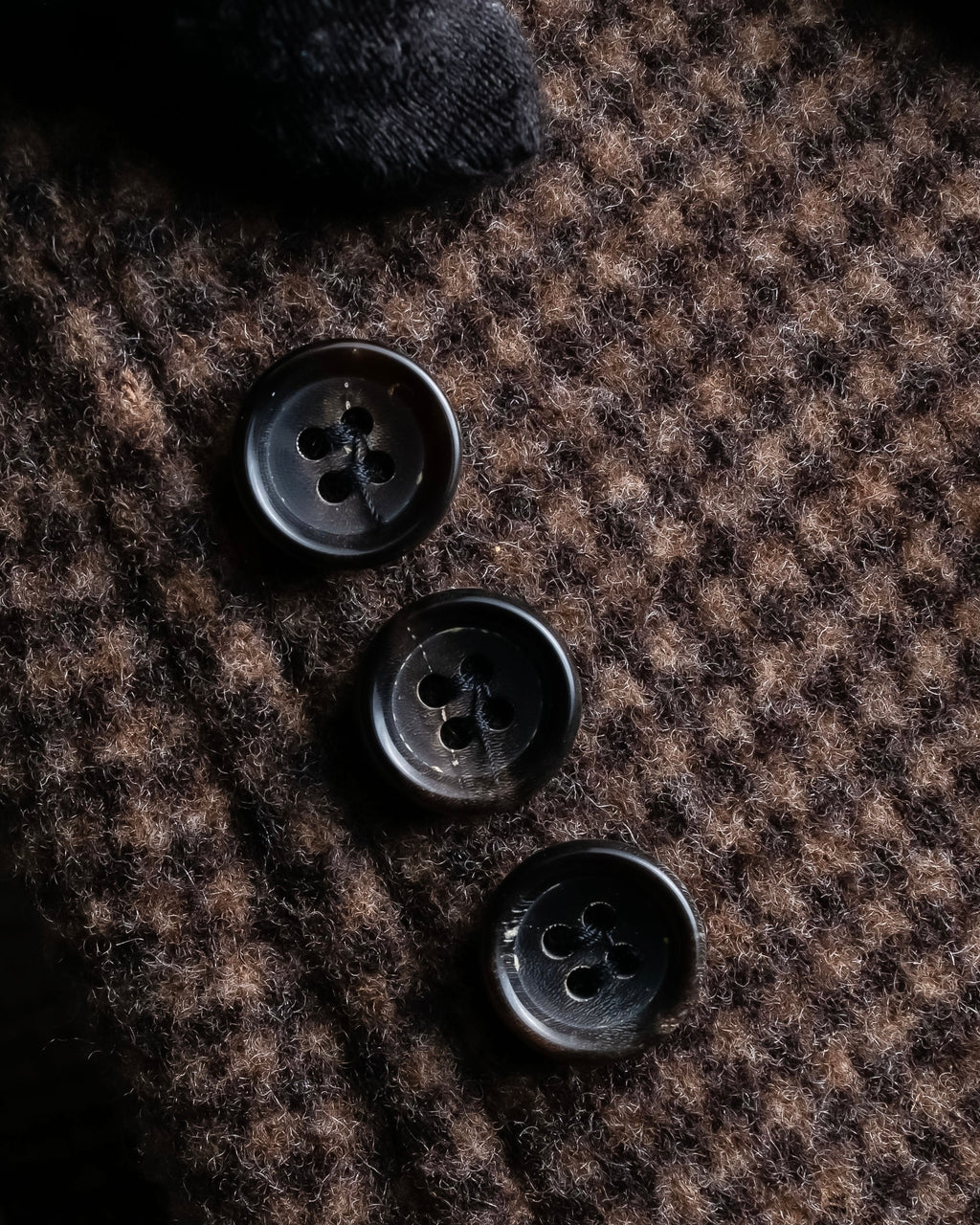 "COMME des GARCONS
HOMME DEUX" Brown checked pattern tailored jacket