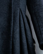 "RUIRUE BOUTIQUE" Shawl collar flare silhouette coat