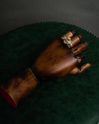 “DIOR” 2010’s sculptural turtle floral motif ring