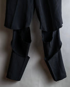 "COMME des GARCONS HOMME PLUS" 19SS Cut-off design slacks