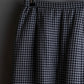 "Christian Dior" Houndstooth pattern wool cropped pleats skirt