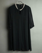 “JUNYA WATANABE” 2008AW Pearl trimmed cupra dress