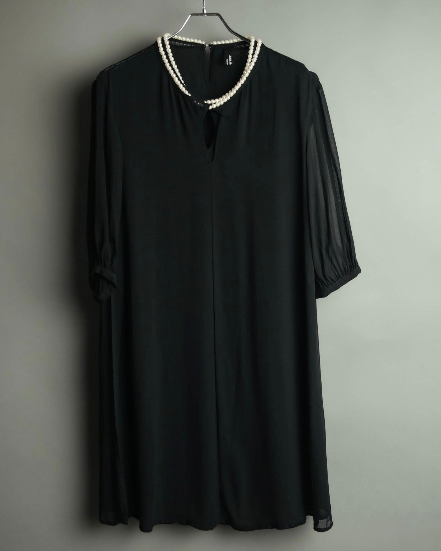 “JUNYA WATANABE” 2008AW Pearl trimmed cupra dress