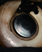 "HERMES" 90’s horn motif buffalo horn clip earrings