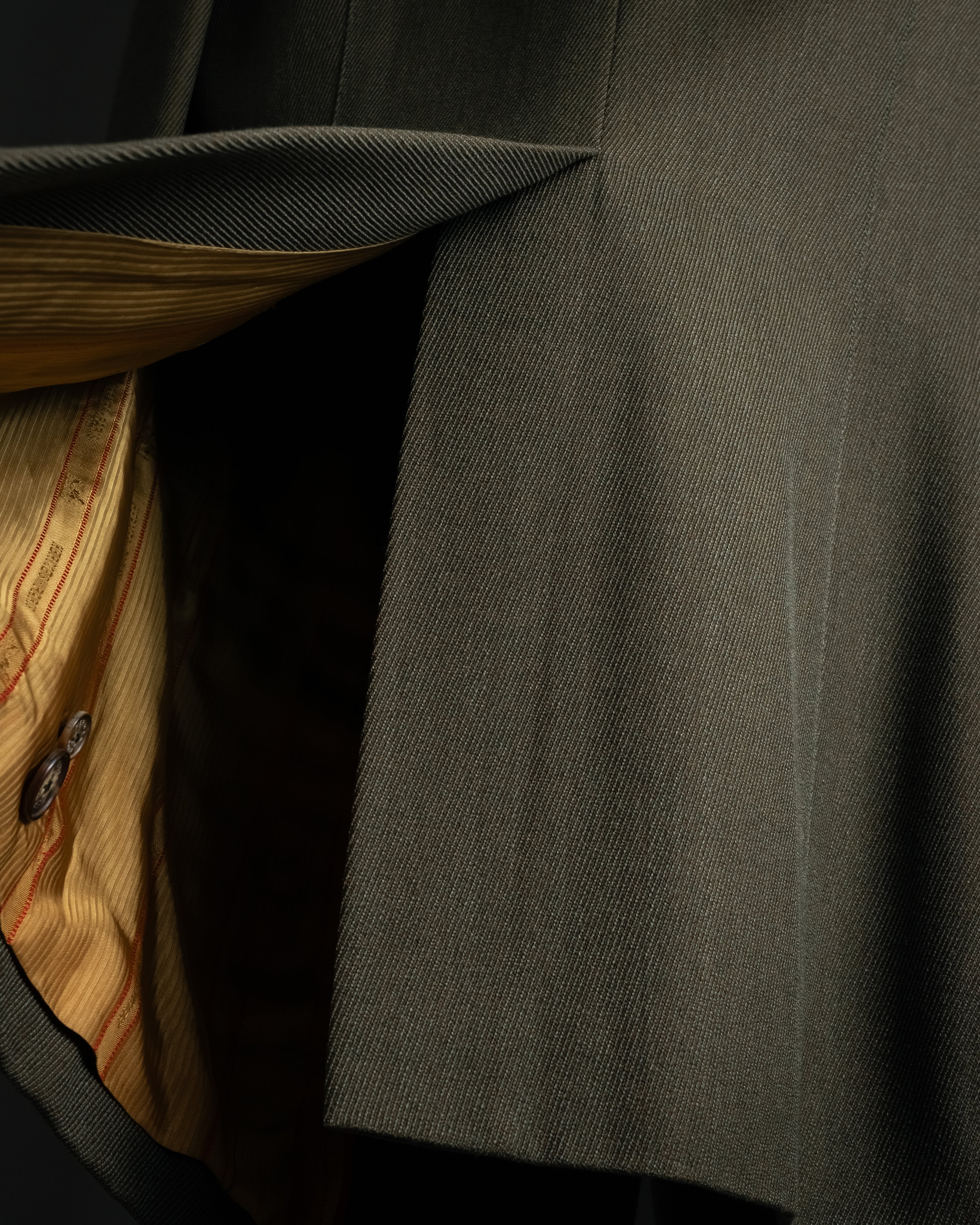 -SPECIAL- "HERMES" 90's Military-inspired zip design tailored jacket