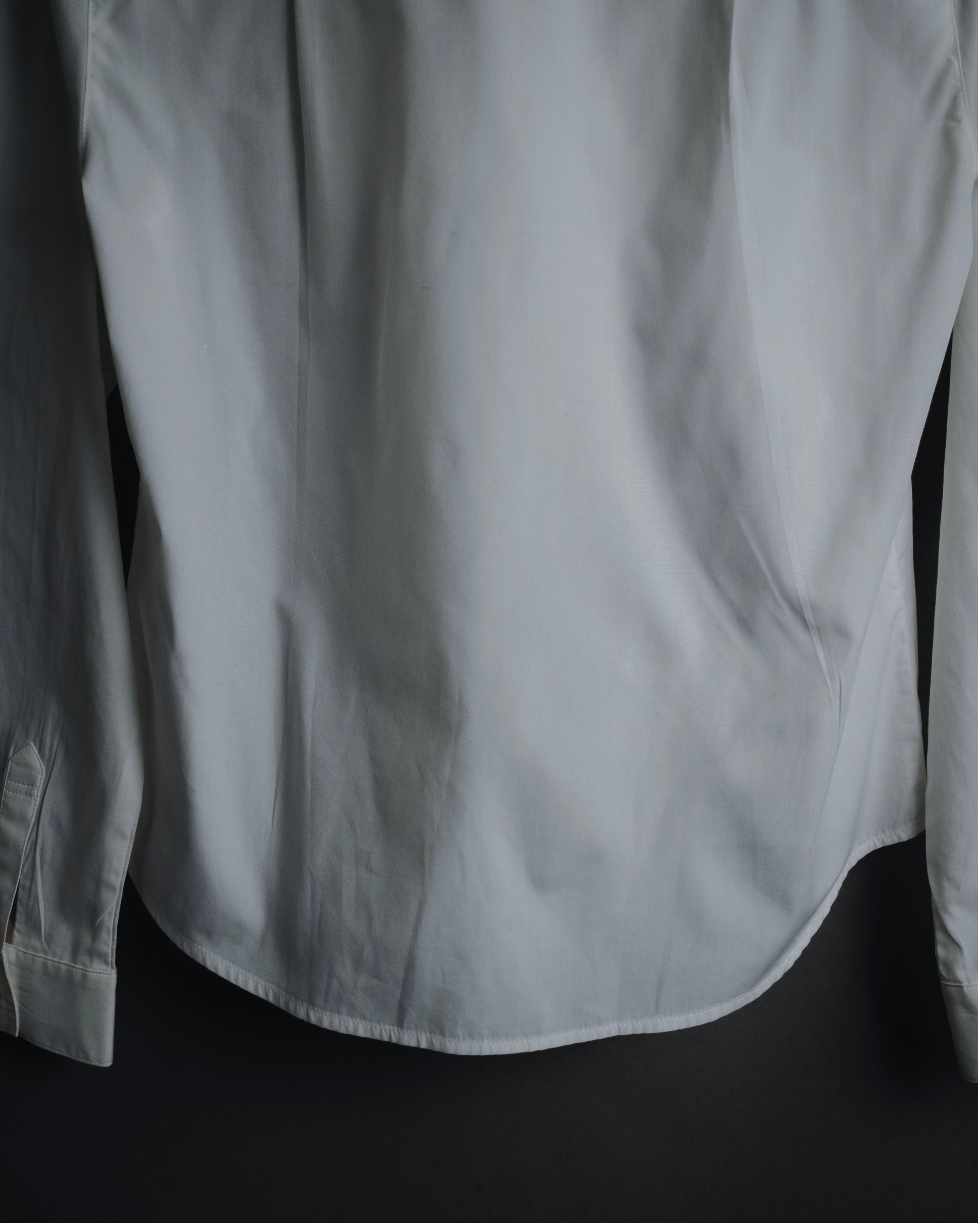 "BURBERRY LONDON" 2010-2014 pintuck tuxedo-front dress shirt