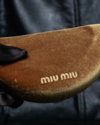"Miu Miu" reddish brown sporty sunglasses