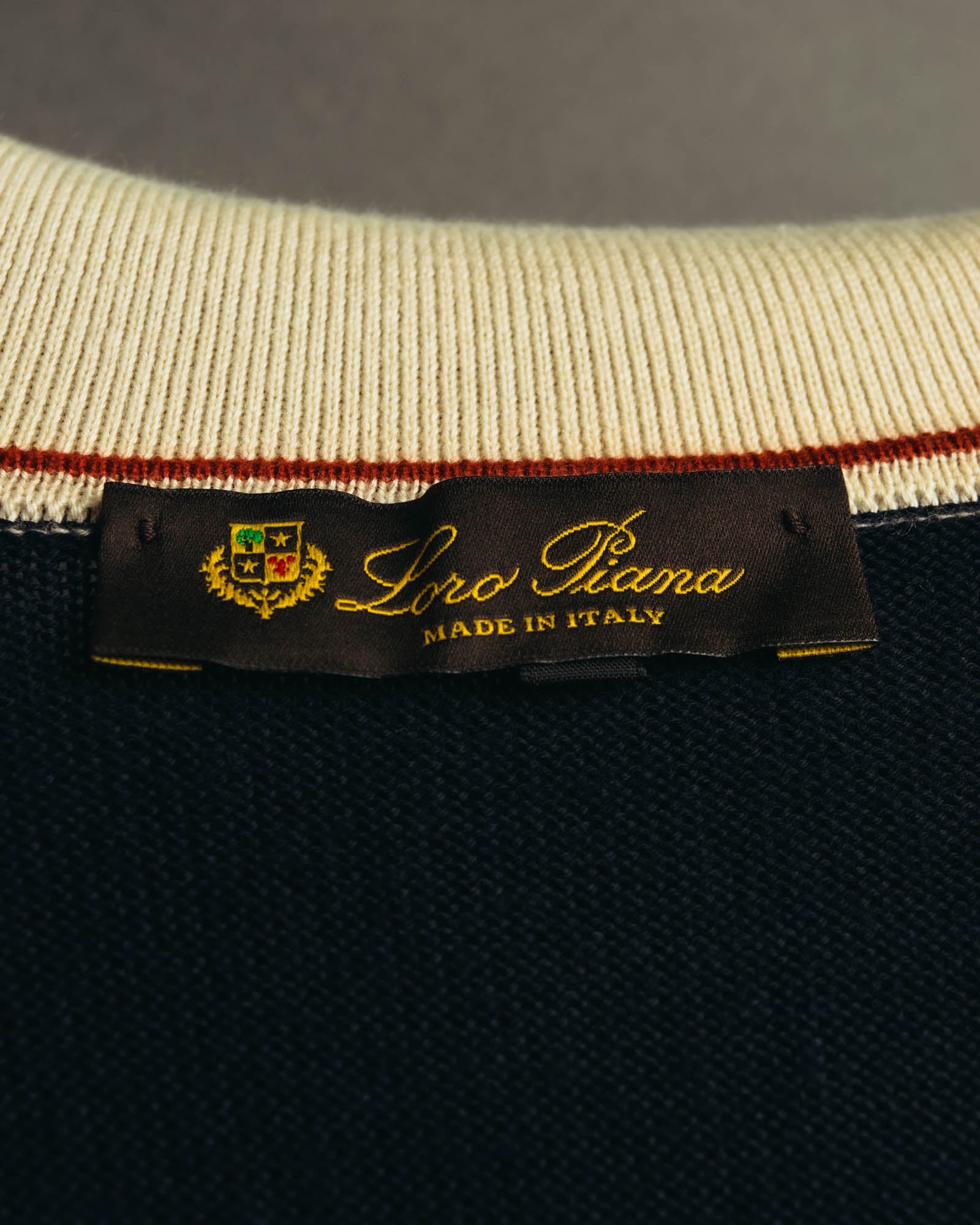 "Loro Piana" 00's-10's Refined cotton half-zip sweater