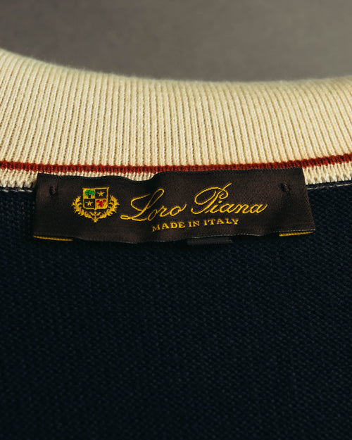 "Loro Piana" 00's-10's Refined cotton half-zip sweater