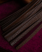 "GUCCI" Bamboo motif leather fringe charm