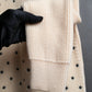 "Christian Dior" Star print frill detail cable knit tunic pullover