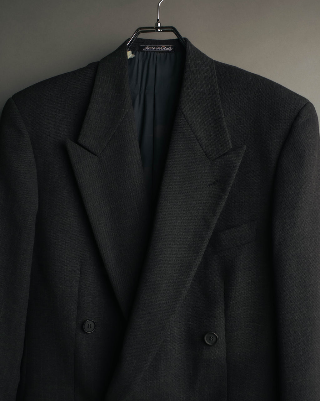 "Giorgio Armani Le Collezioni" 80's-90's Soft tailored double breasted wool blazer
