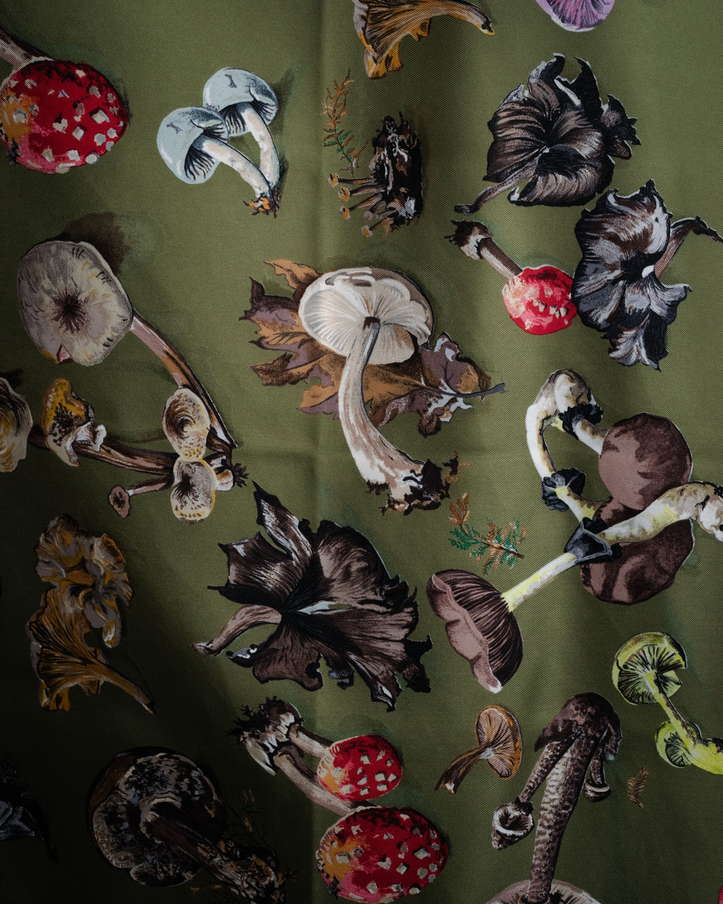 -SPECIAL- “HERMÈS“ 90’s-00’s Champignons botanical mushroom silk carré