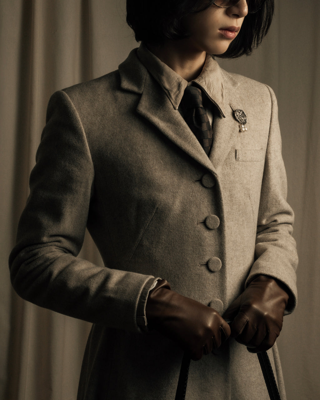 -SPECIAL- "JEAN PAUL GAULTIER"
90's-00's Waist shape A-line silhouette ecryu color super long coat