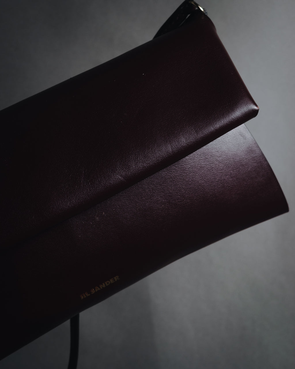 "JIL SANDER" 2018- Minimal Folded leather pochette bag