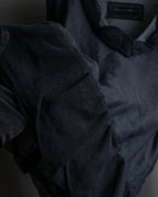 "DOLCE & GABBANA" Sheer layered V-neck grey knit