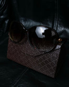 “GUCCI” GG heart motif butterfly shaped sunglasses