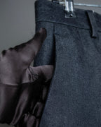 "PRADA" Wool cotton mix navy blue slacks