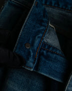 "Saint Laurent" Faded straight line denim pants