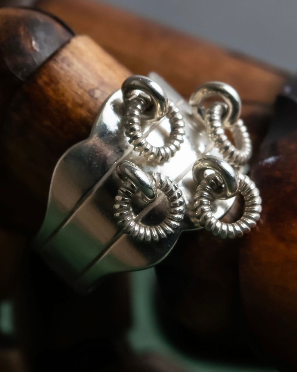 "Karasjok" Circular motif silver ring