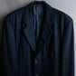 "GIORGIO ARMANI" Long length tailored jacket and wide tapered slacks set up