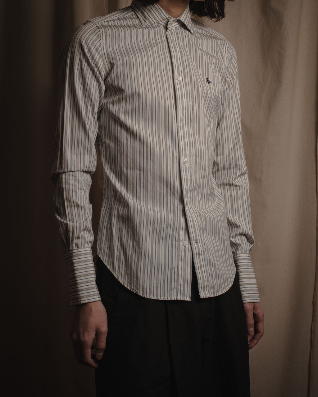 "Ralph Lauren" Classically tailored striped dress shirt