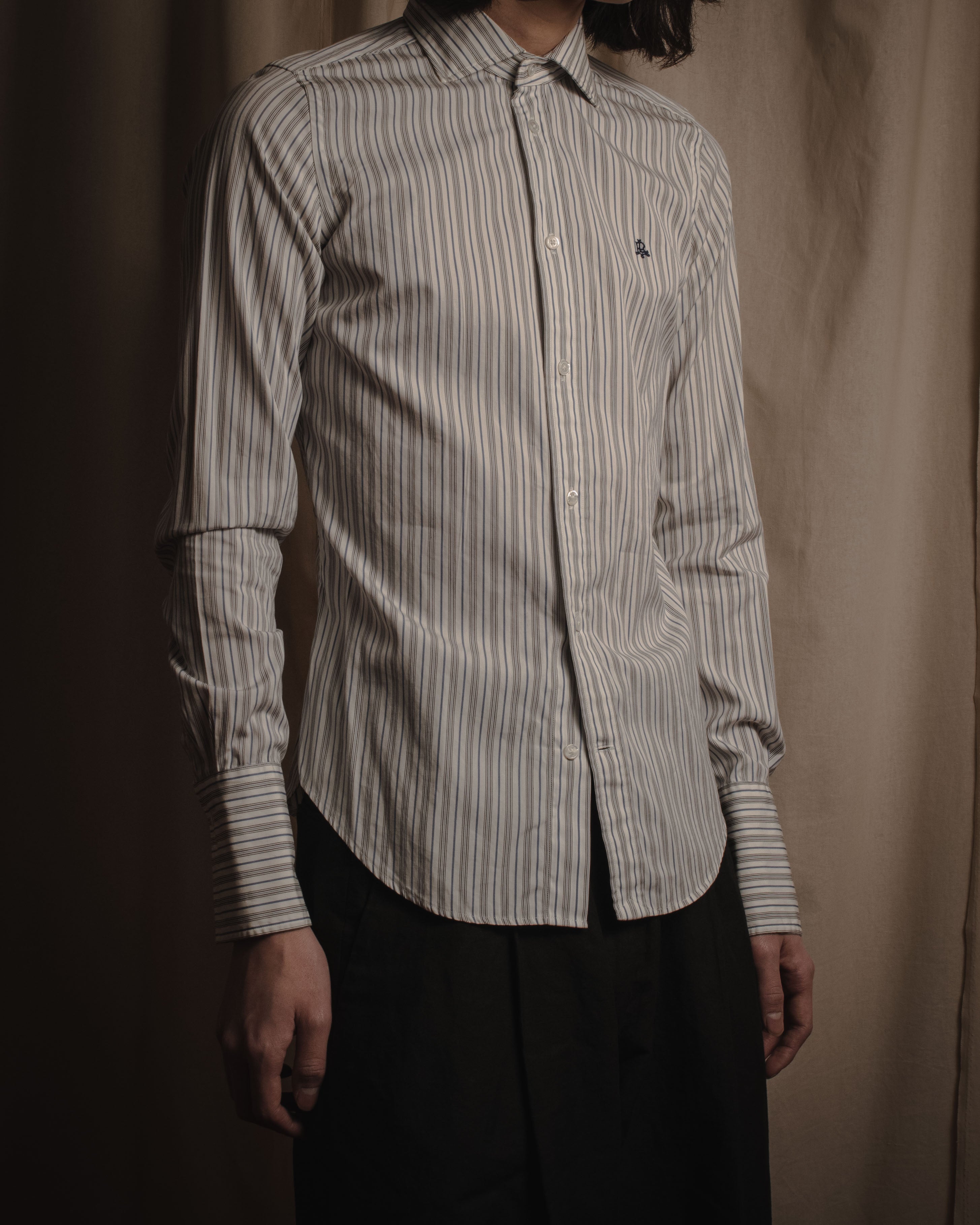 "Ralph Lauren" Classically tailored striped dress shirt