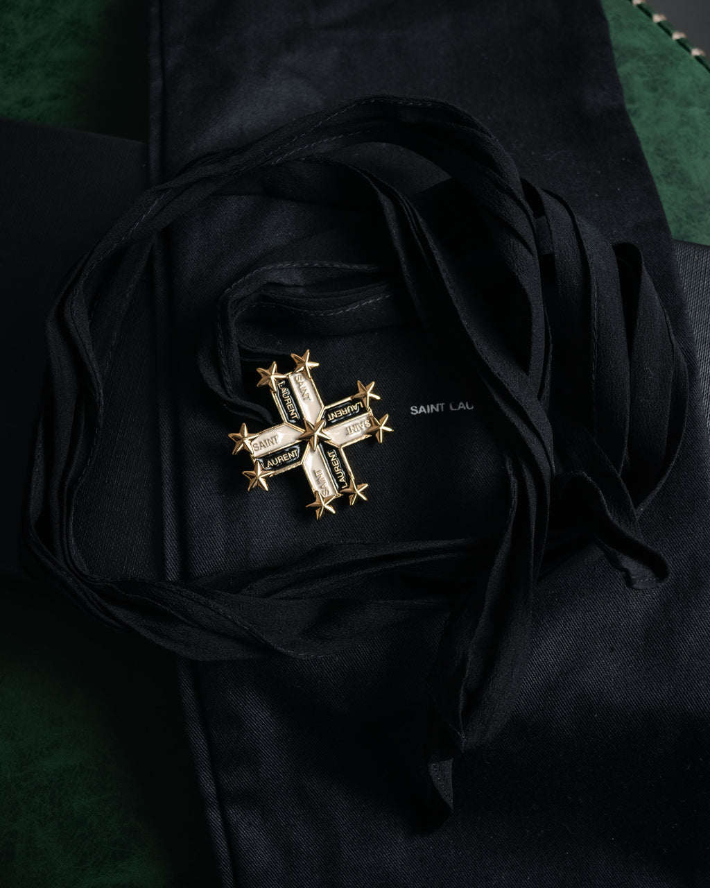 –SPECIAL– “SAINT LAURENT”
2013-2016 Cross star silk ribbon choker