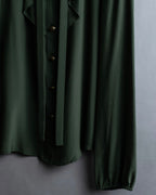 "GUCCI" Tab design bowtie blouse