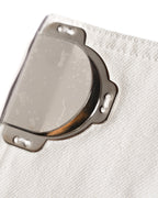 CÉLINE by Phoebe Philo/ Metal Hook Detail Denim Wrap Skirt White