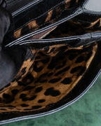 "DOLCE &amp; GABBANA" Gold chain two-way leather bag