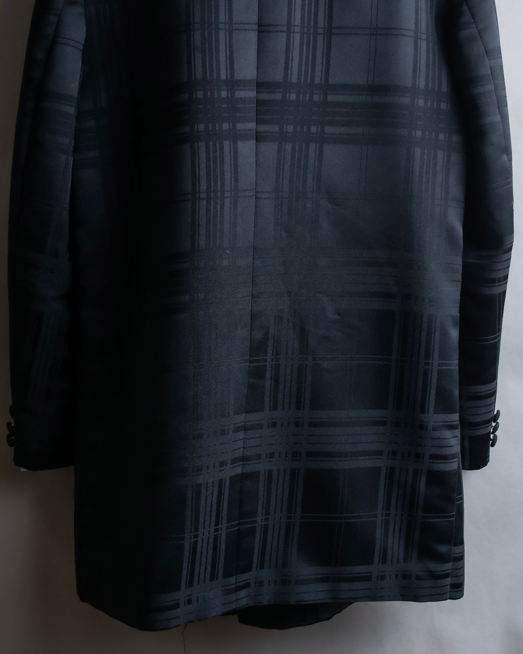 Vintage geometric check oversized tailored jacket