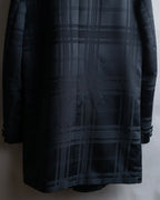 Vintage geometric check oversized tailored jacket