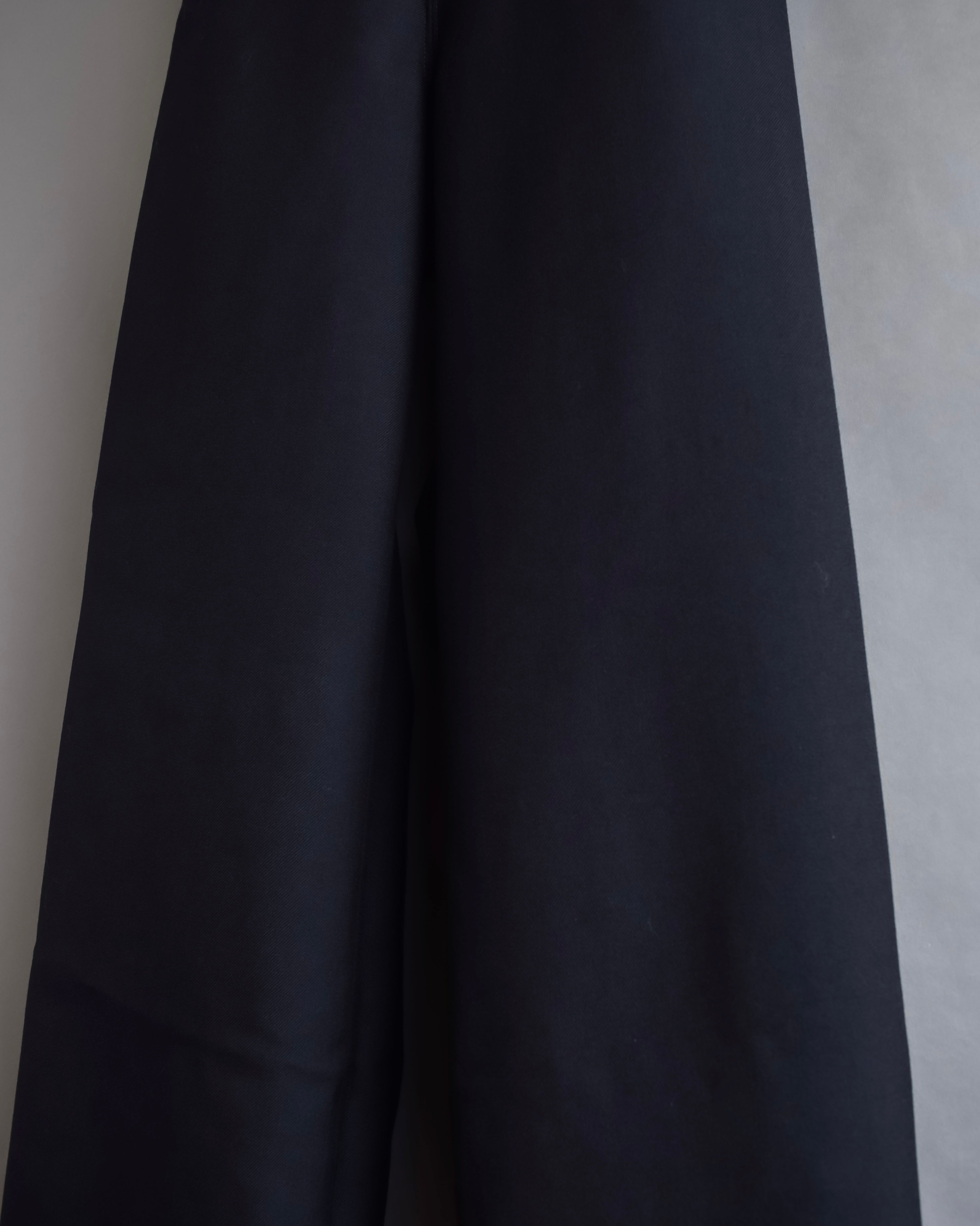 "US navy inspired lace back wide sailor pants"