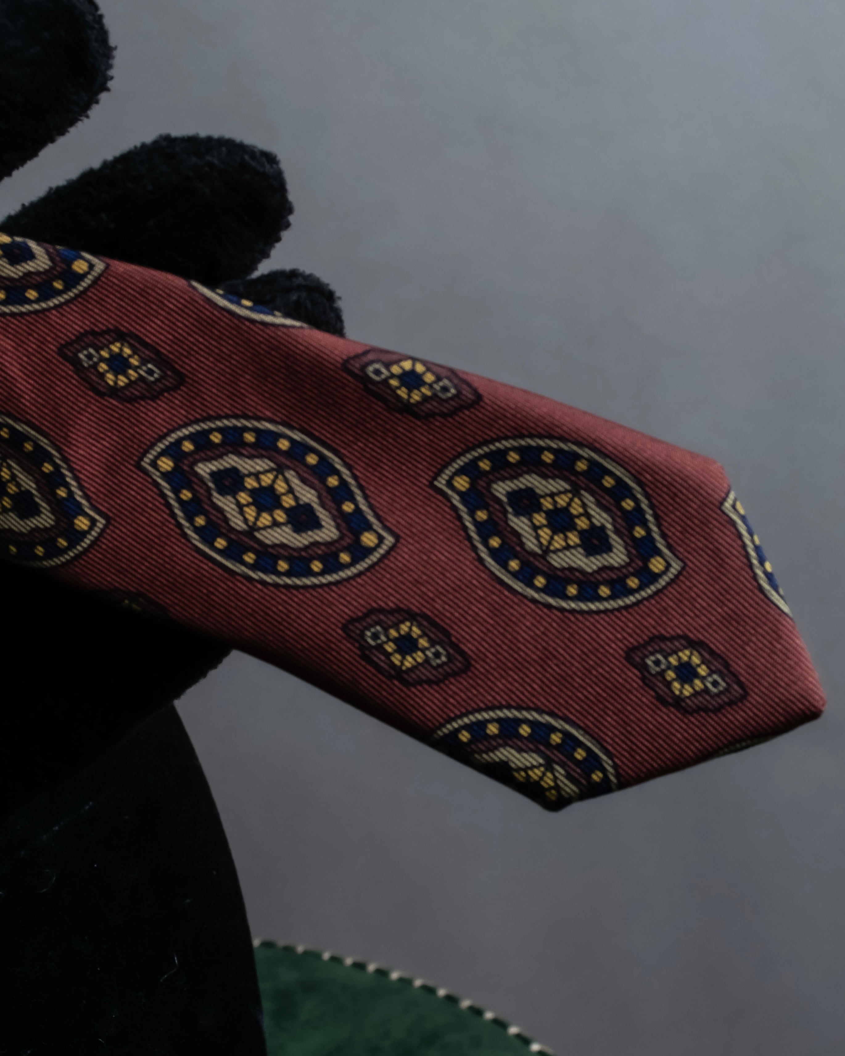 "CHANEL" Paisley pattern silk necktie