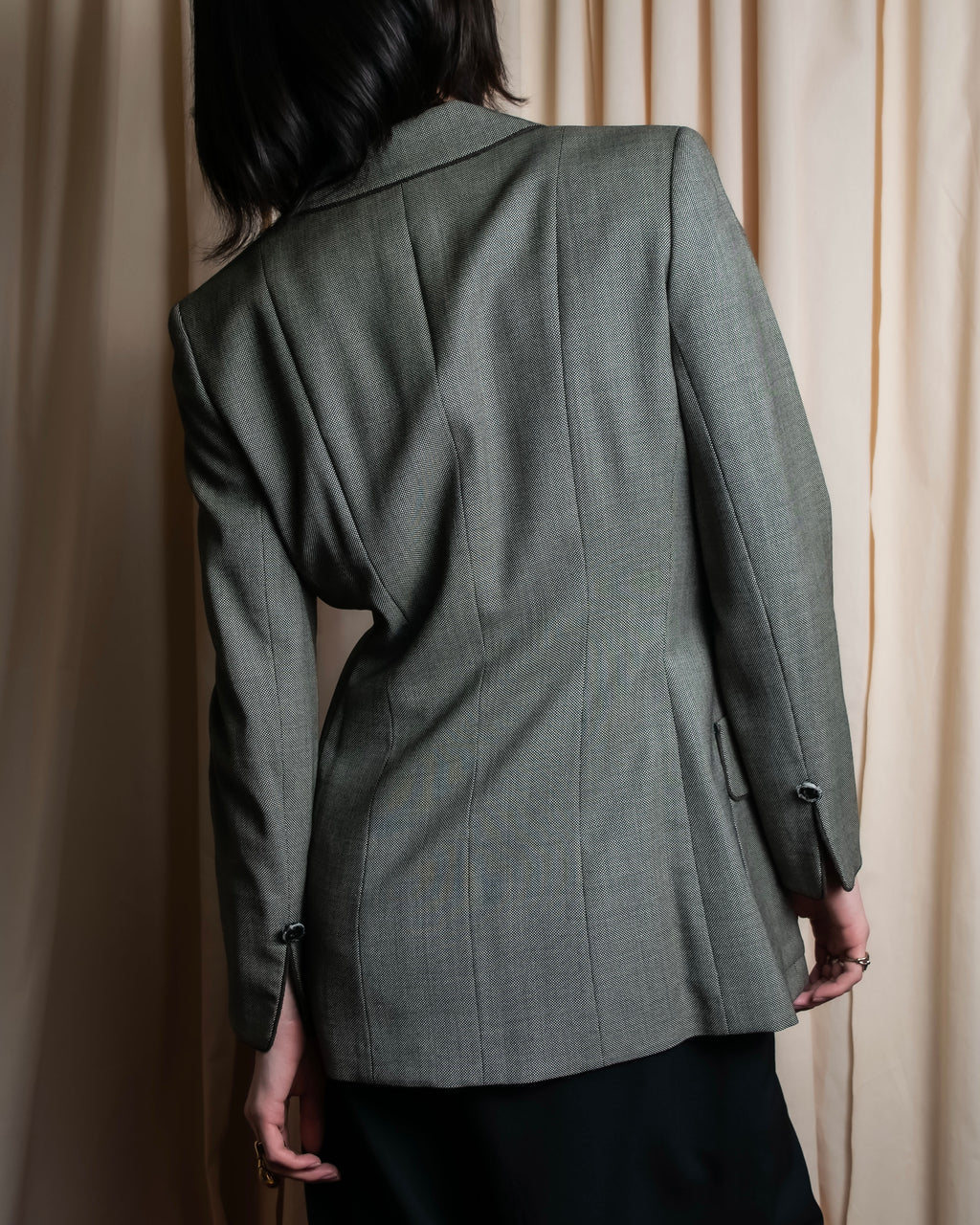 "Christian Dior" Flap pocket detail military tailored jacket