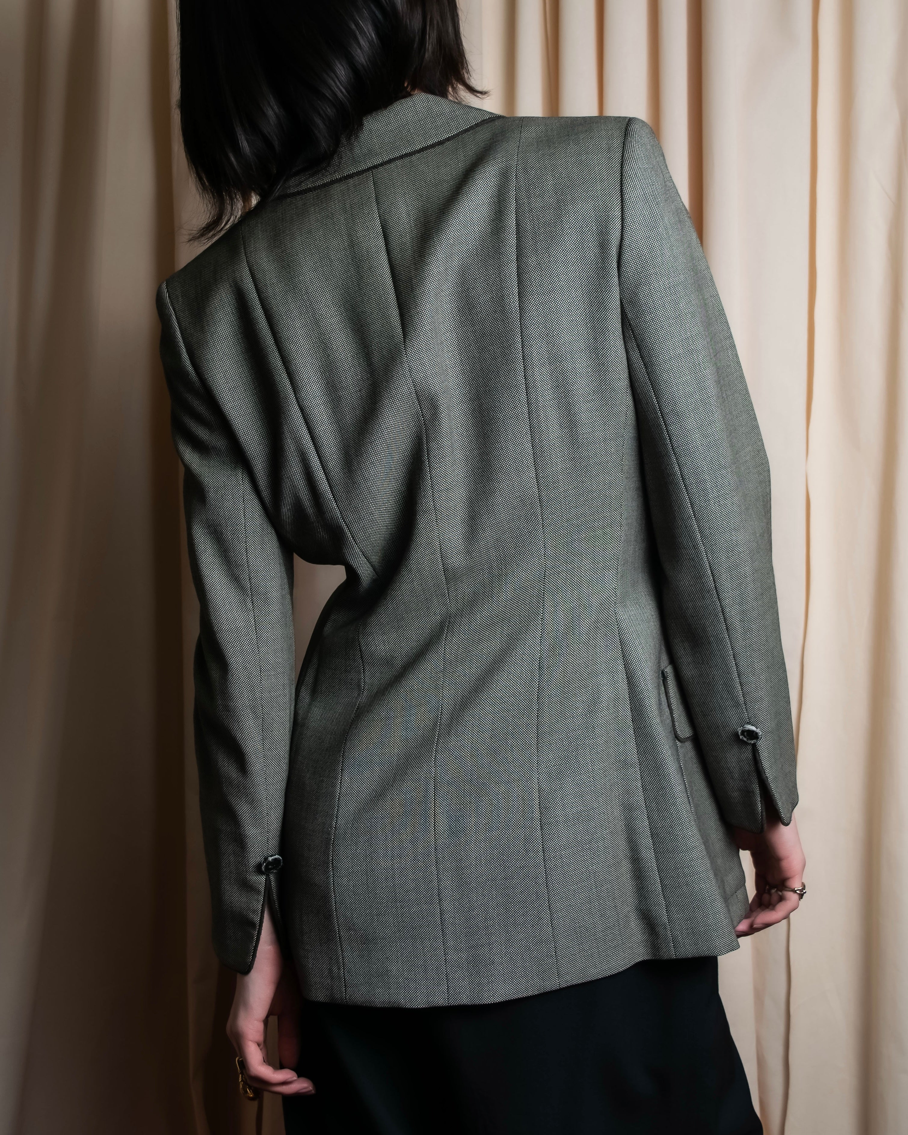"Christian Dior" Flap pocket detail military tailored jacket