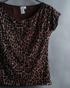 "DOLCE & GABBANA" Leopard print short cut and sew