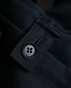 "YOHJI YAMAMOTO +NOIR" 21SS Drape panel design oversized shirt jacket