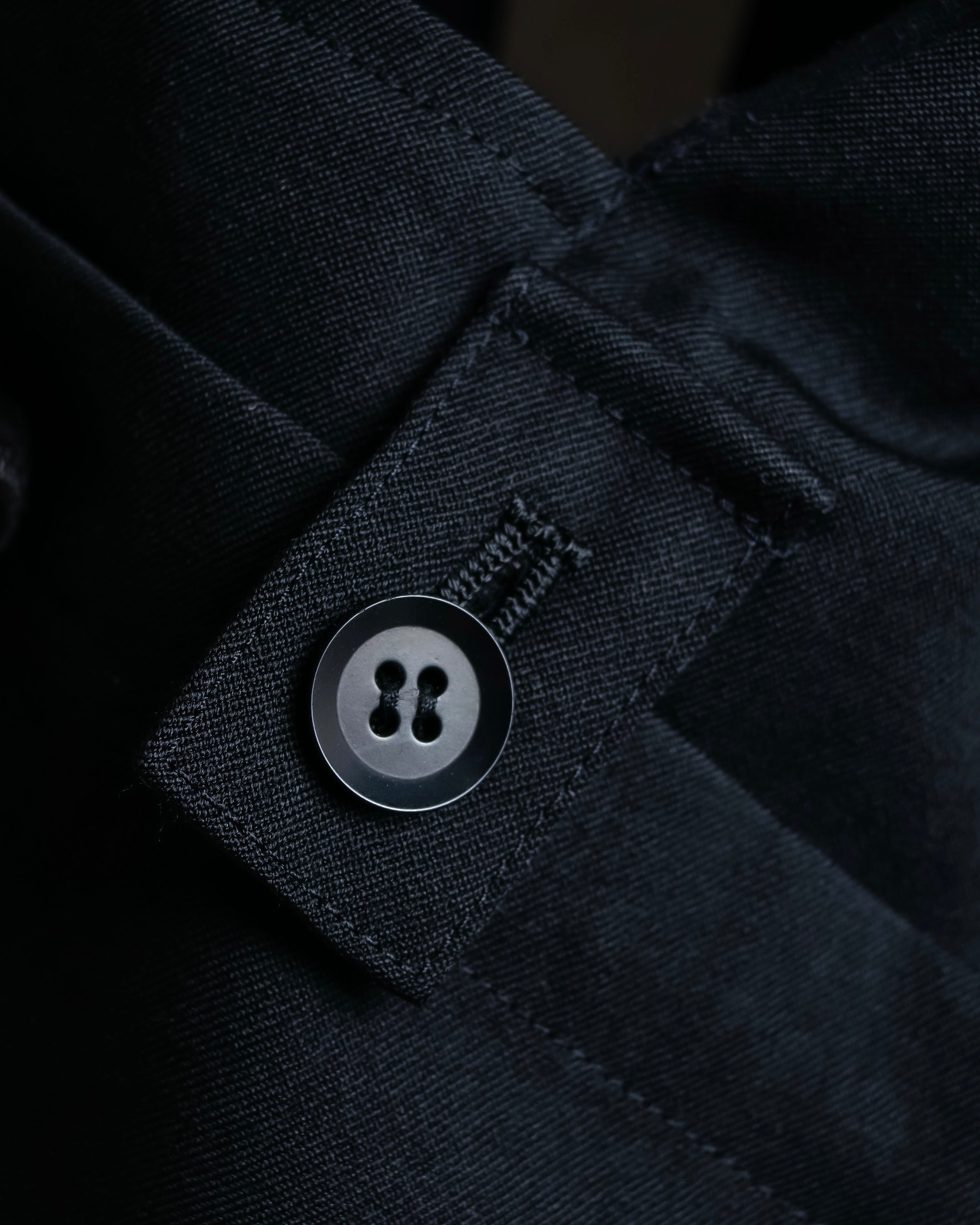 "YOHJI YAMAMOTO +NOIR" 21SS Drape panel design oversized shirt jacket