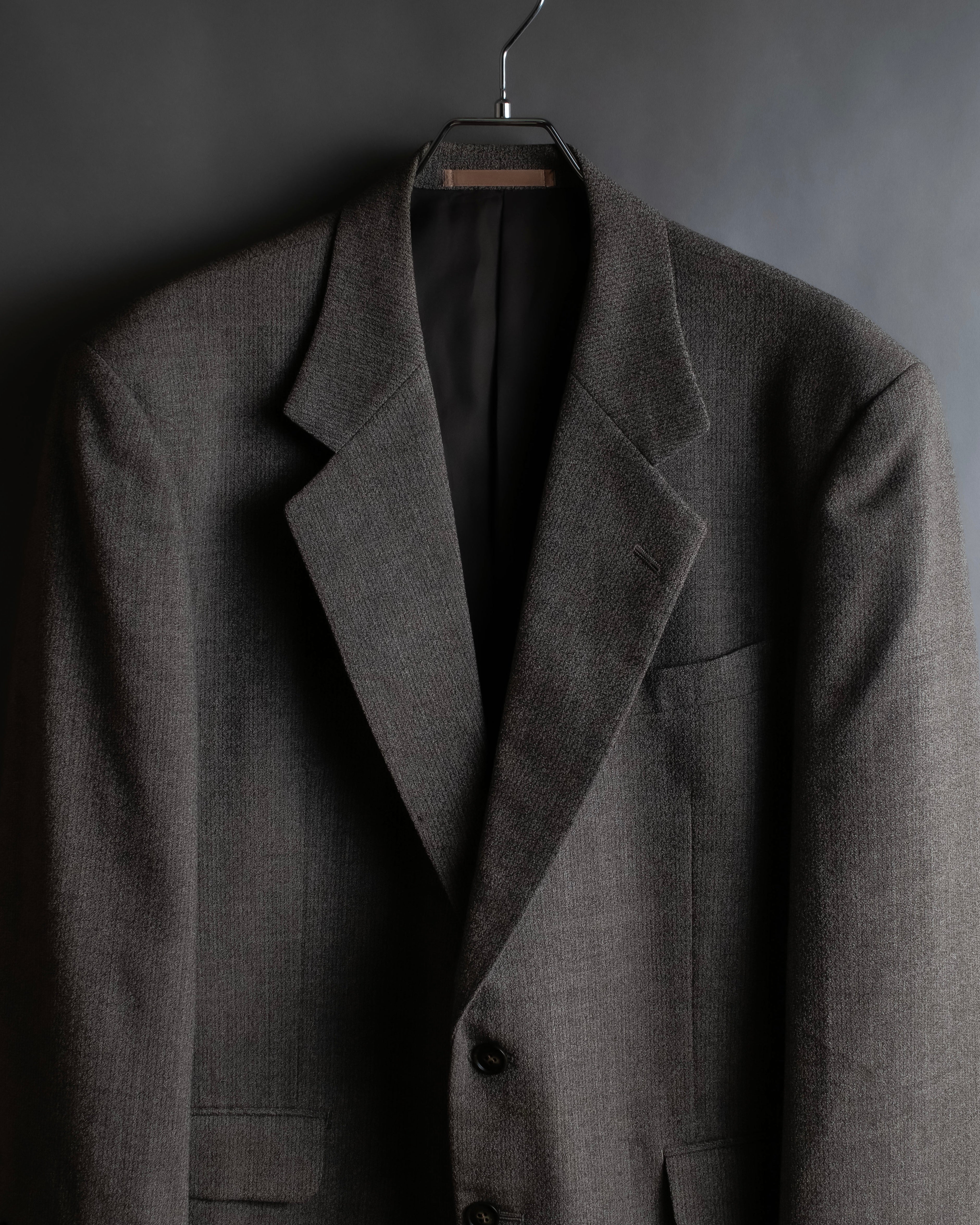 "Vintage heathered wool tailored jacket"