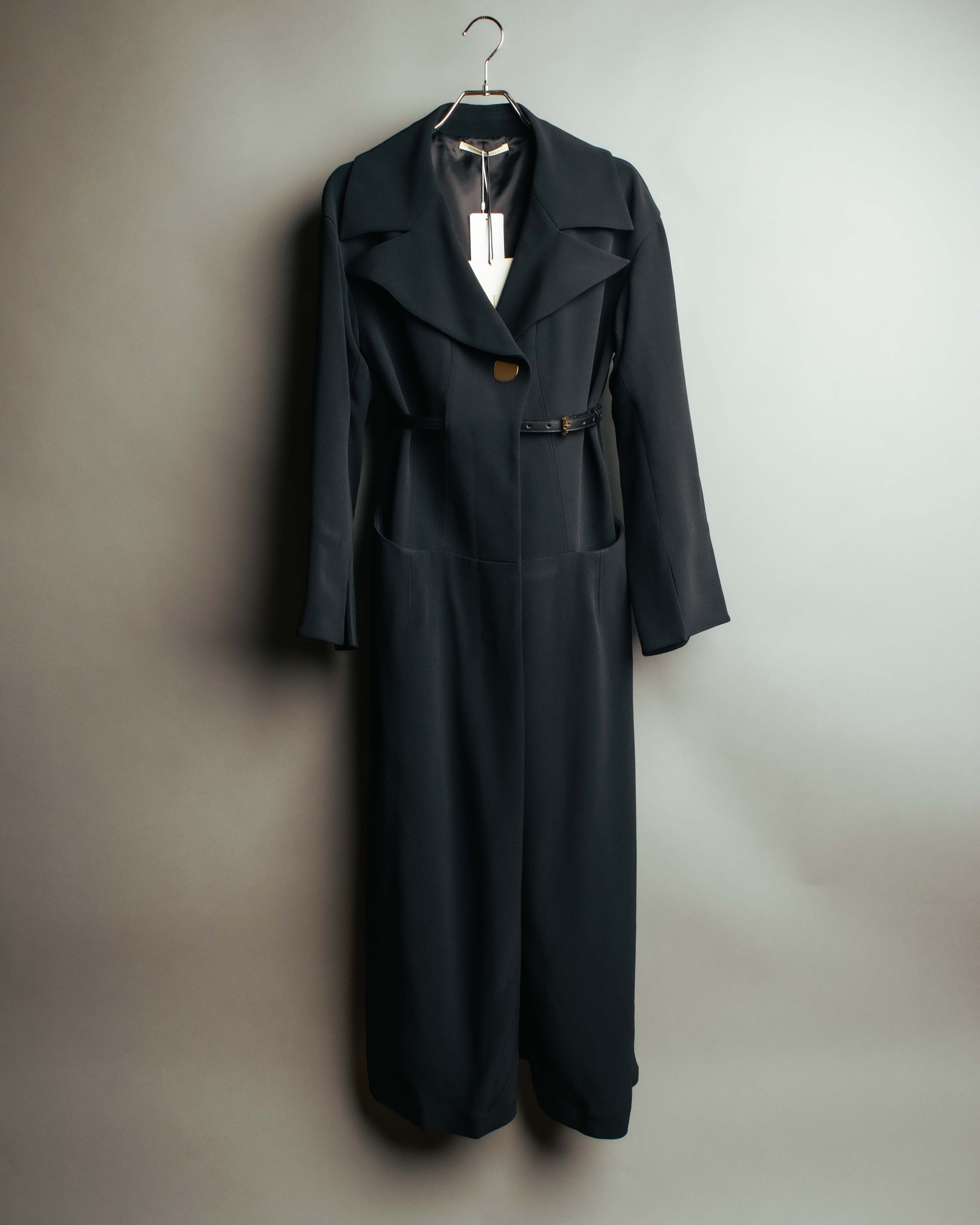 -SPECIAL- “HARUNOBU MURATA” 2024 SS Sculptural belted dress coat