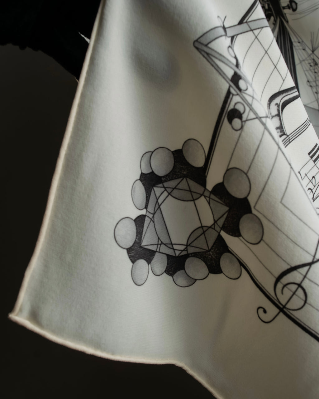 "HERMES" La Musique des Sphères Carre 90 silk scarf